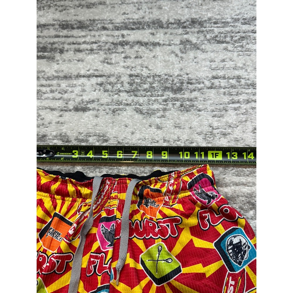 Flow Society Lacrosse Shorts Youth XS All Over Print Flowburst Graphic Athletic - Picture 4 of 8